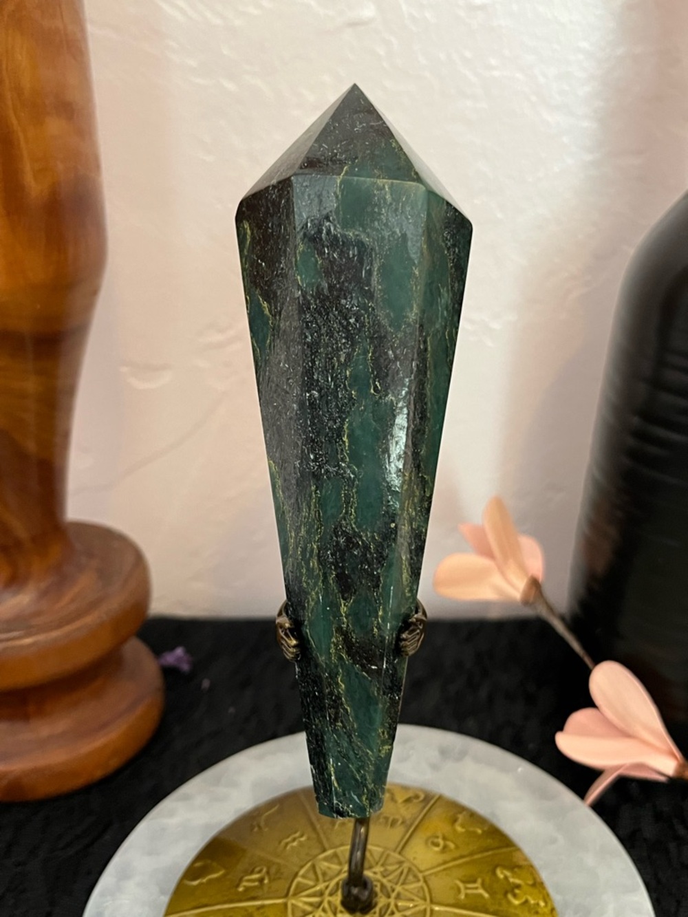 Emerald Agate Wand